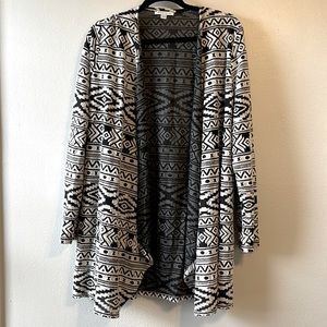 Black and White Aztec Cardigan